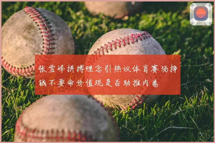 张雪峰拼搏理念引热议体育赛场挣钱不要命价值观是否助推内卷